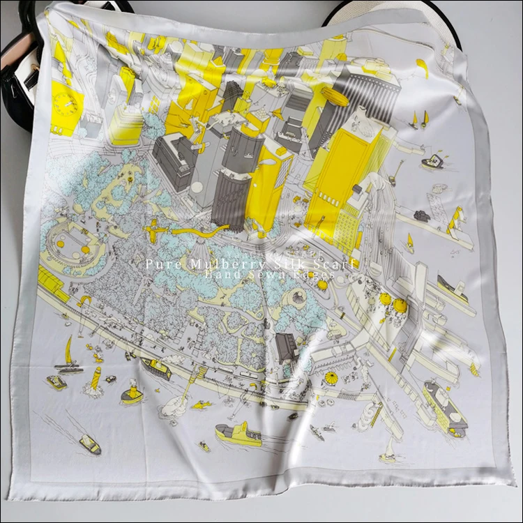 100% Pure Sillk Large Scarf 100% Mulberry-Silk Scarf 110x110 Scarf Women Designers Scarves Shawls"Battery Park"
100% Pure Sillk Large Scarf 100% Mulberry-Silk Scarf 110x110 Scarf Women Designers Scarves Shawls"Battery Park"