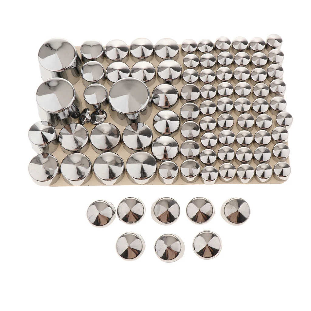 87 Pieces Chrome Bolt Toppers Cap Cover for Harley Softail Twin Cam Motorcycle Replacement
87 Pieces Chrome Bolt Toppers Cap Cover for Harley Softail Twin Cam Motorcycle Replacement