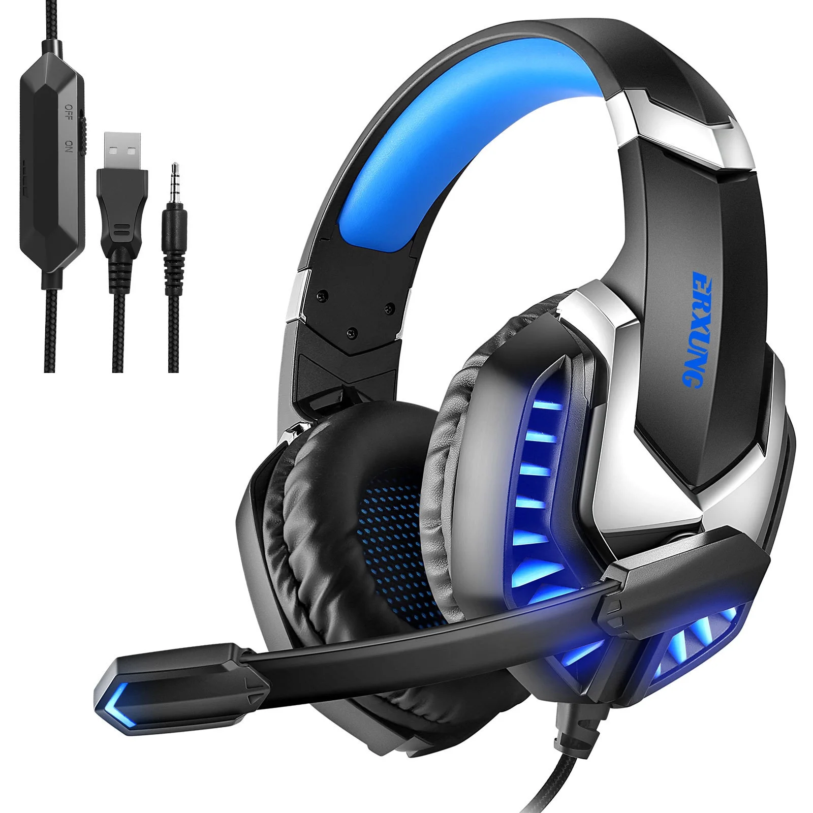 Игровая гарнитура для Kotion G9000 с глубокими басами, Стерео Игровые наушники с микрофоном и светильник кой для ПК, ноутбука + игровая мышь + ковр...
Игровая гарнитура для Kotion G9000 с глубокими басами, Стерео Игровые наушники с микрофоном и светильник кой для ПК, ноутбука + игровая мышь + ковр...