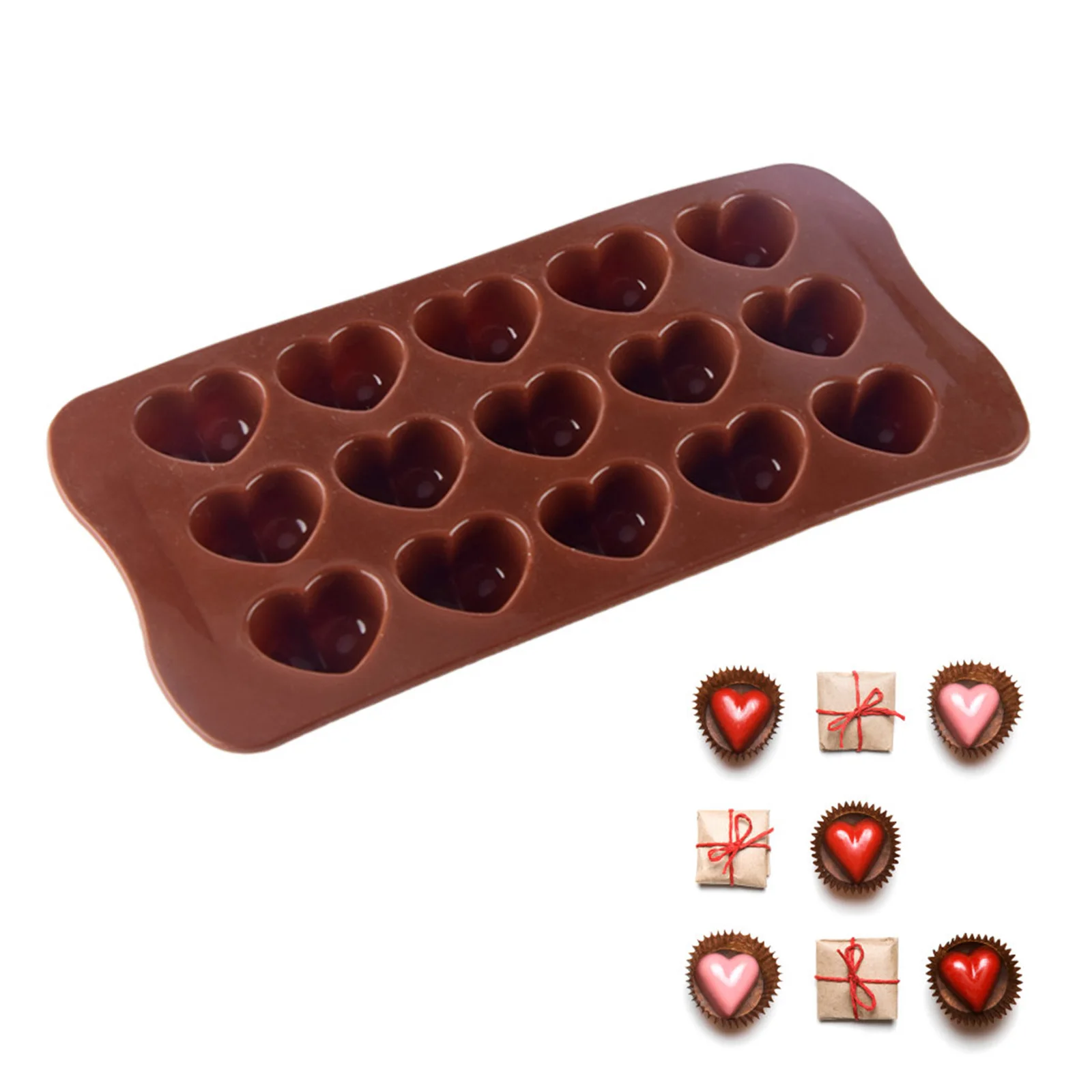 Chocolate Mold Candy Baking Tool Christmas For Chocolates Heat Resistant 15-Cavity Brown Reusable Household Cake Making Supplies
Chocolate Mold Candy Baking Tool Christmas For Chocolates Heat Resistant 15-Cavity Brown Reusable Household Cake Making Supplies