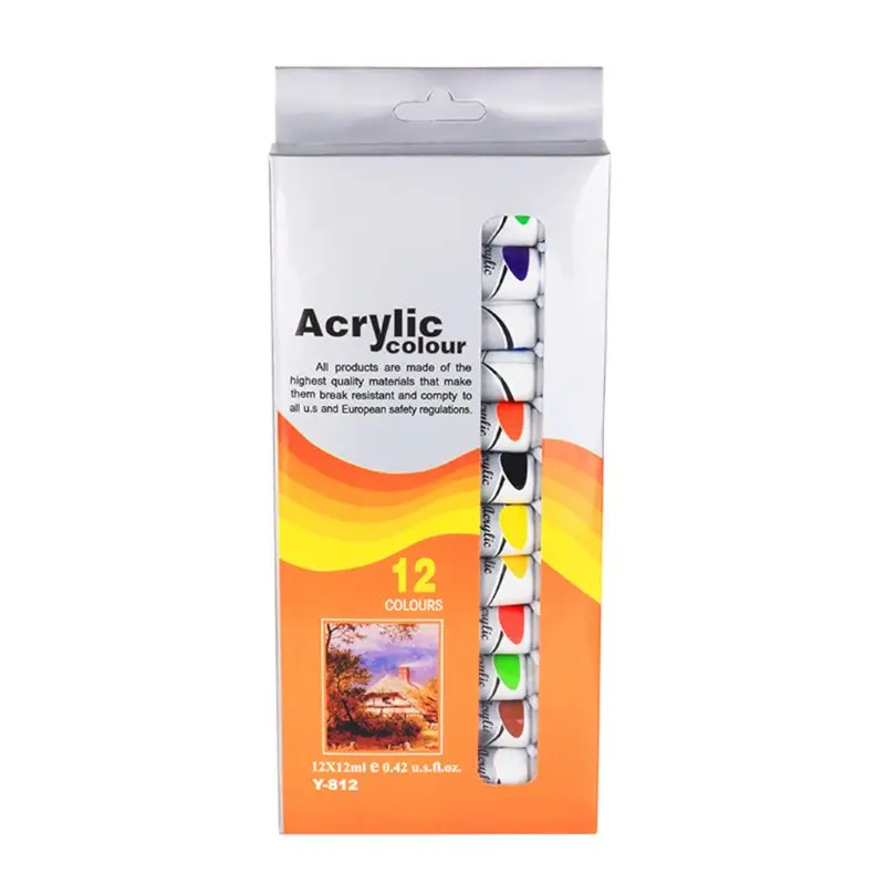 12 Colors Professional Acrylic Paint Set 12ml Tubes Drawing Painting Pigment Hand-painted Wall Paint DIY Art Supplies
12 Colors Professional Acrylic Paint Set 12ml Tubes Drawing Painting Pigment Hand-painted Wall Paint DIY Art Supplies
