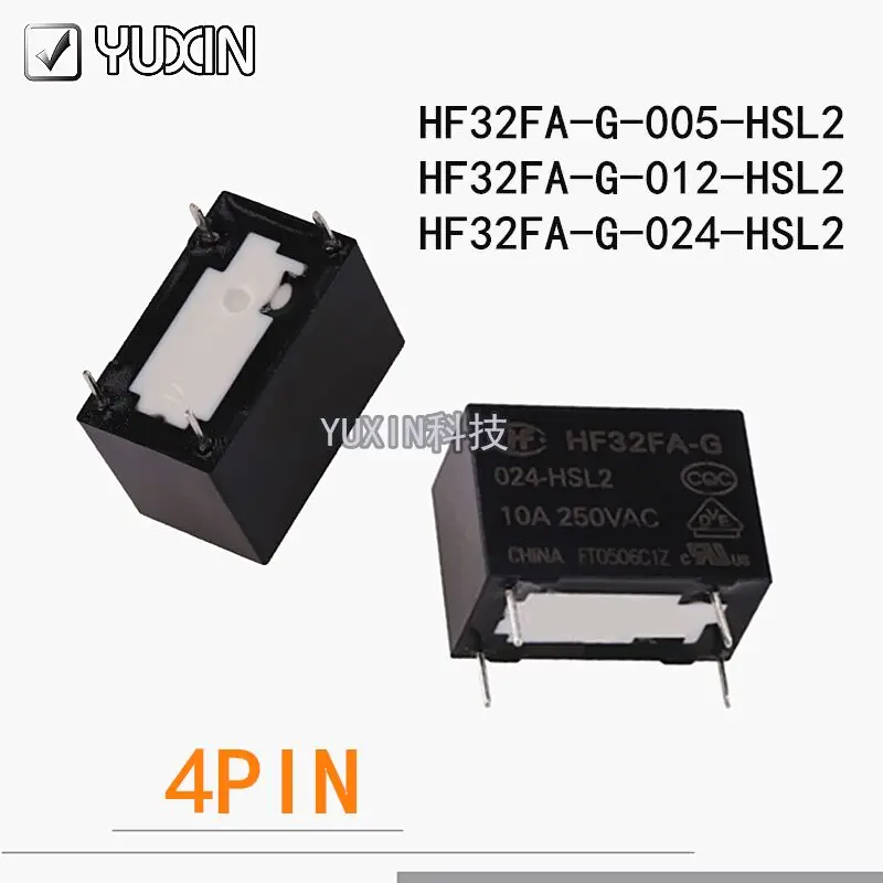 5 шт./лот Новое реле HF32FA G 005 HSL2 012 24V 024 24VDC 12V 5VDC 4PIN 10A|Реле| |