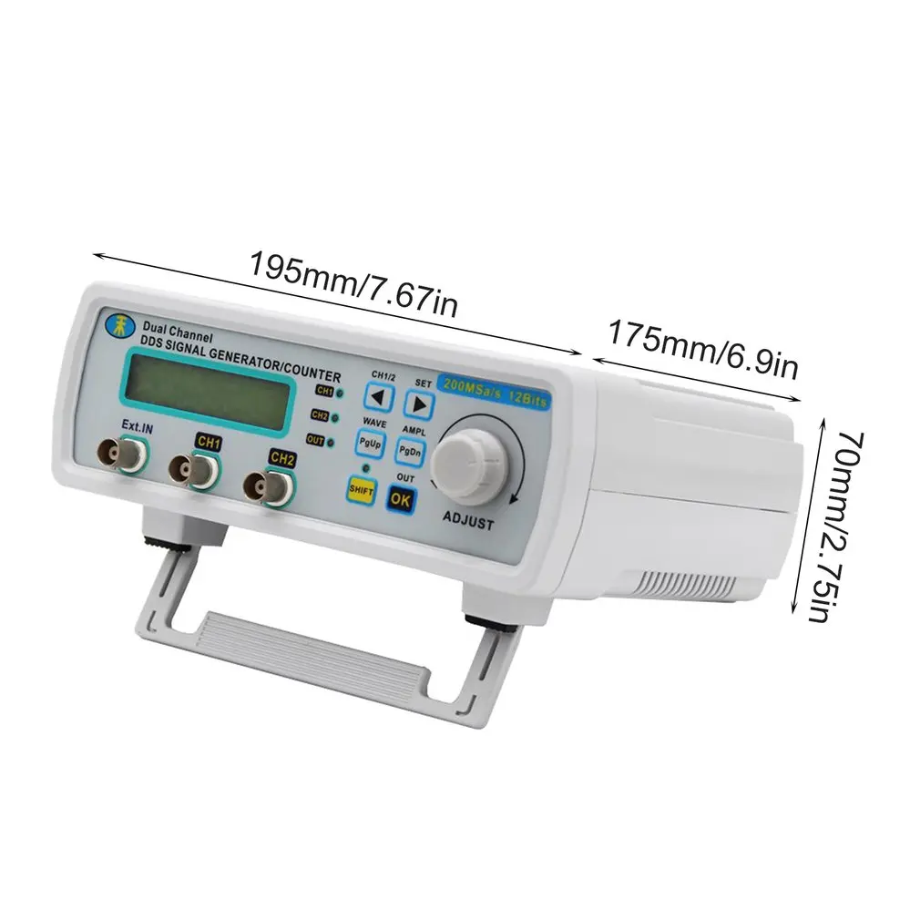 MHS-5200A 6MHz Digital DDS Dual-channel Arbitrary Waveform Functional Signal Generator Frequency Meter High Precision
MHS-5200A 6MHz Digital DDS Dual-channel Arbitrary Waveform Functional Signal Generator Frequency Meter High Precision