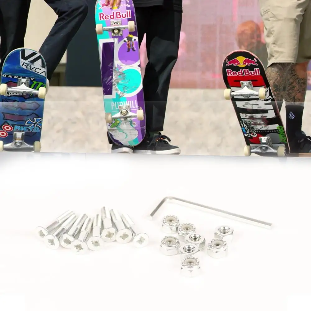 Skateboard Board Nail Bolt Hardware Hexagonal Cross Integrated Skateboard Bridge Nail Set Durable Skateboard Accessories
Skateboard Board Nail Bolt Hardware Hexagonal Cross Integrated Skateboard Bridge Nail Set Durable Skateboard Accessories