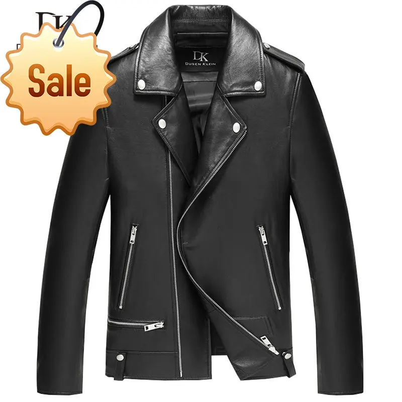 Мужская мотоциклетная куртка из натуральной овечьей кожи 71C7132 
Мужская мотоциклетная куртка из натуральной овечьей кожи 71C7132