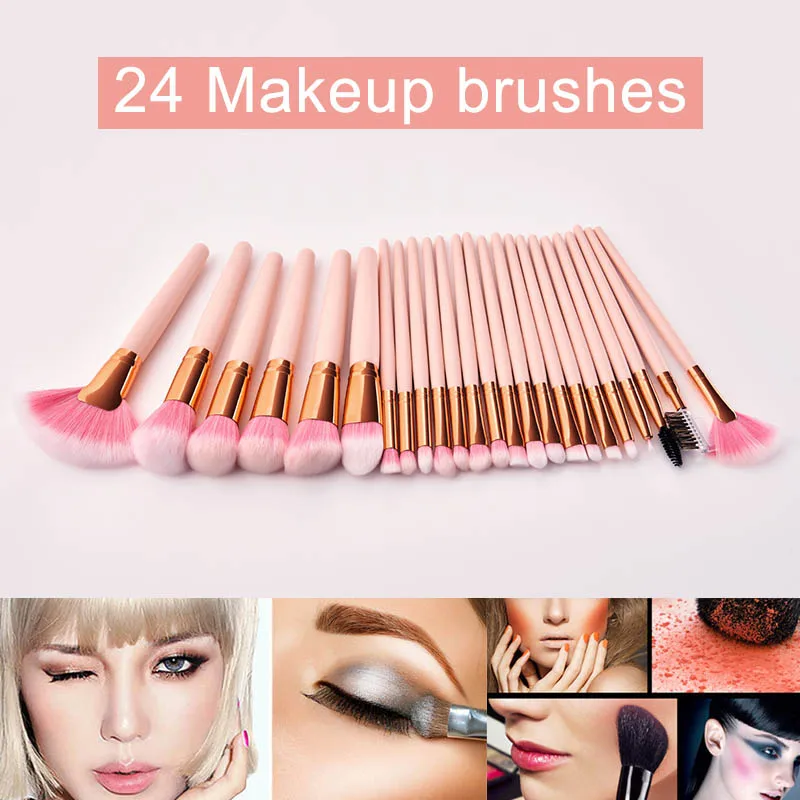 Hot 24pcs Makeup Brushes Set Eye Shadow Eyebrow Powder Foundation Cosmetic Tools Kit FRE-Drop
Hot 24pcs Makeup Brushes Set Eye Shadow Eyebrow Powder Foundation Cosmetic Tools Kit FRE-Drop