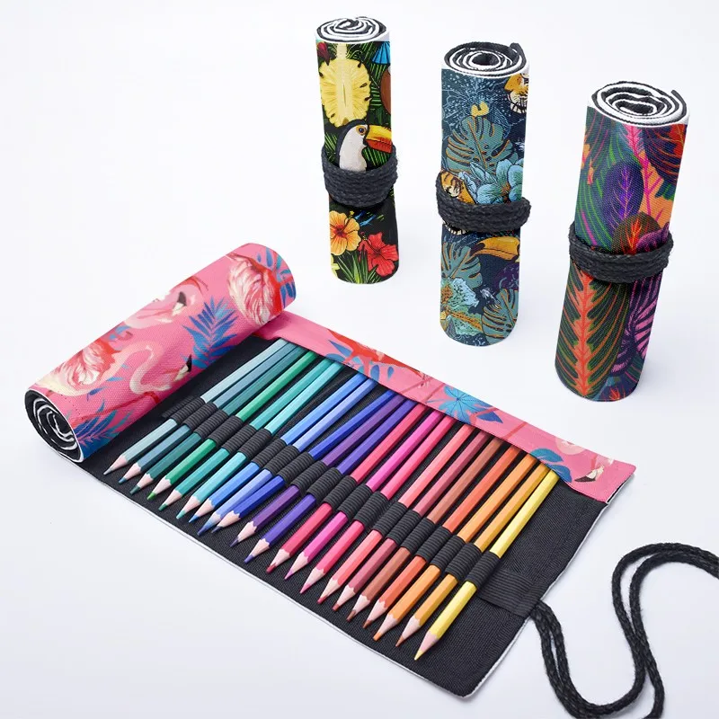 Cartoon Funny Printed Roll Pencil Case 12/24/36/48/72 Holes Harajuku Creative Girls Boys Pen Bag Drawing Storage Canvas Bags
Cartoon Funny Printed Roll Pencil Case 12/24/36/48/72 Holes Harajuku Creative Girls Boys Pen Bag Drawing Storage Canvas Bags