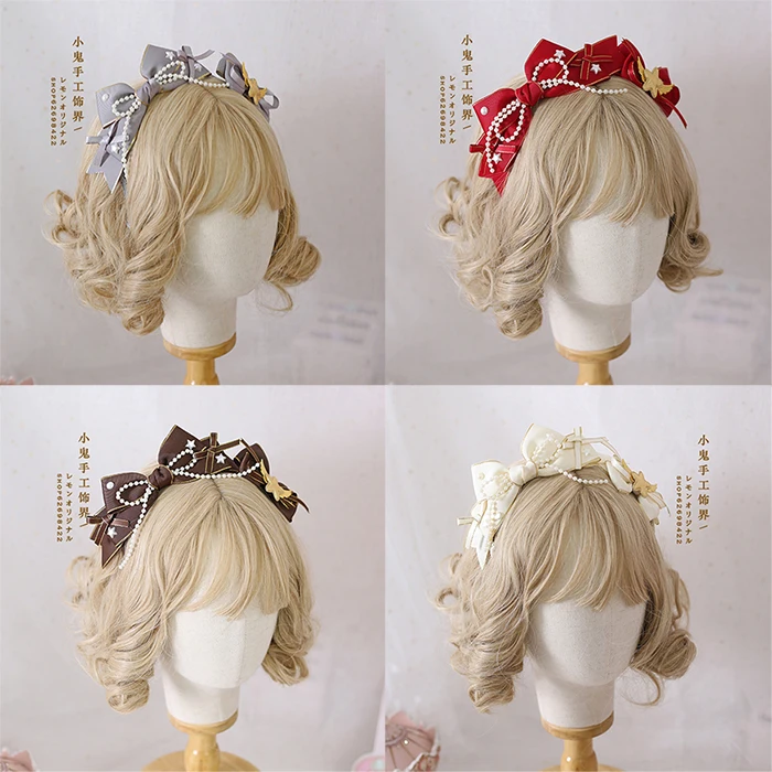 Lolita Gothic Headband Dark Series Sweet Lo Niang KC Handmade Hair Accessories Headdress Hairpin Headband
Lolita Gothic Headband Dark Series Sweet Lo Niang KC Handmade Hair Accessories Headdress Hairpin Headband