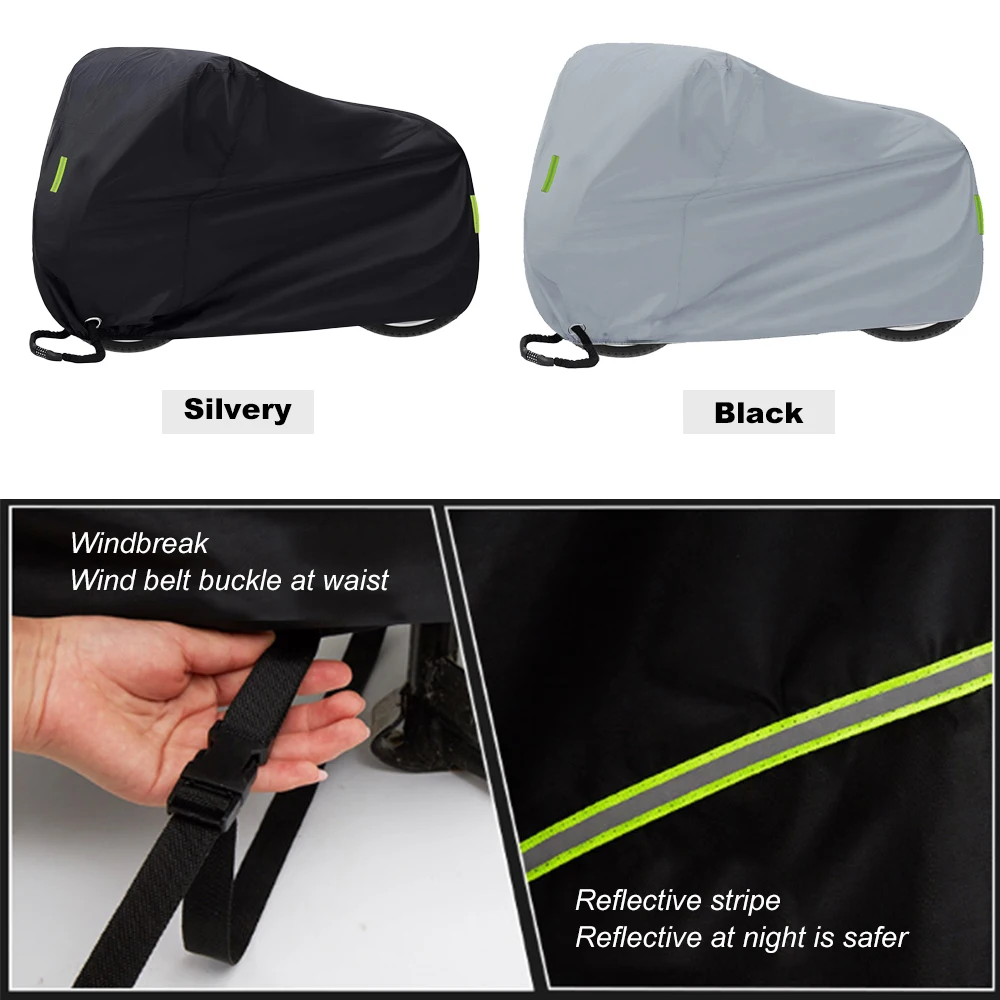 200 x 110 x 70cm Bike Rain Cover Waterproof Anti Dust Rain UV Protection Heavy Duty for Mountain Bike Lock-holes Storage Bag
200 x 110 x 70cm Bike Rain Cover Waterproof Anti Dust Rain UV Protection Heavy Duty for Mountain Bike Lock-holes Storage Bag
