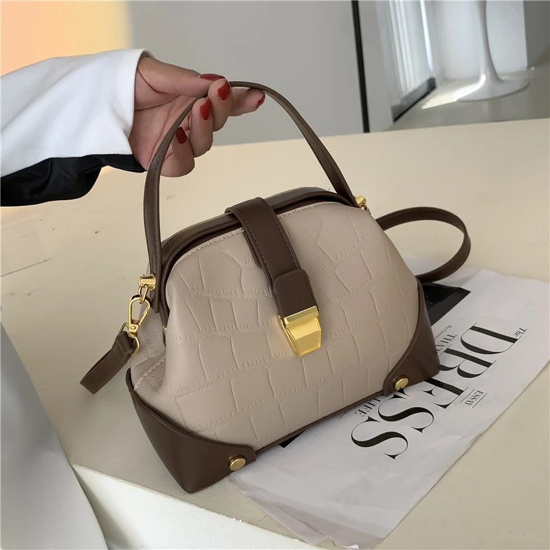 Burminsa Vintage Stone Pattern Doctor Women Handbags Unique Design Clasp Lock Bucket Ladies Shoulder Crossbody Bags Winter 2021
Burminsa Vintage Stone Pattern Doctor Women Handbags Unique Design Clasp Lock Bucket Ladies Shoulder Crossbody Bags Winter 2021