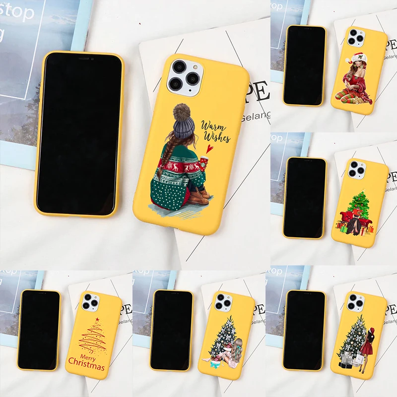 New year Merry christmas girl Candy Color yellow Phone Cover For iPhone 11 12 13 Pro Max X XR XSMax 6 6S 7 8 Plus Soft TPU Case
New year Merry christmas girl Candy Color yellow Phone Cover For iPhone 11 12 13 Pro Max X XR XSMax 6 6S 7 8 Plus Soft TPU Case