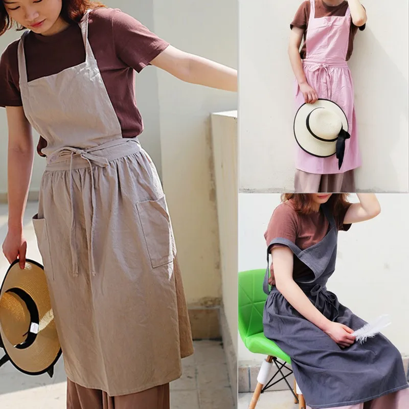 Women Apron Gather Waist Long Restaurant Coffee Shop Work Apron Nordic Style Home Kitchen Cooking Apron
Women Apron Gather Waist Long Restaurant Coffee Shop Work Apron Nordic Style Home Kitchen Cooking Apron
