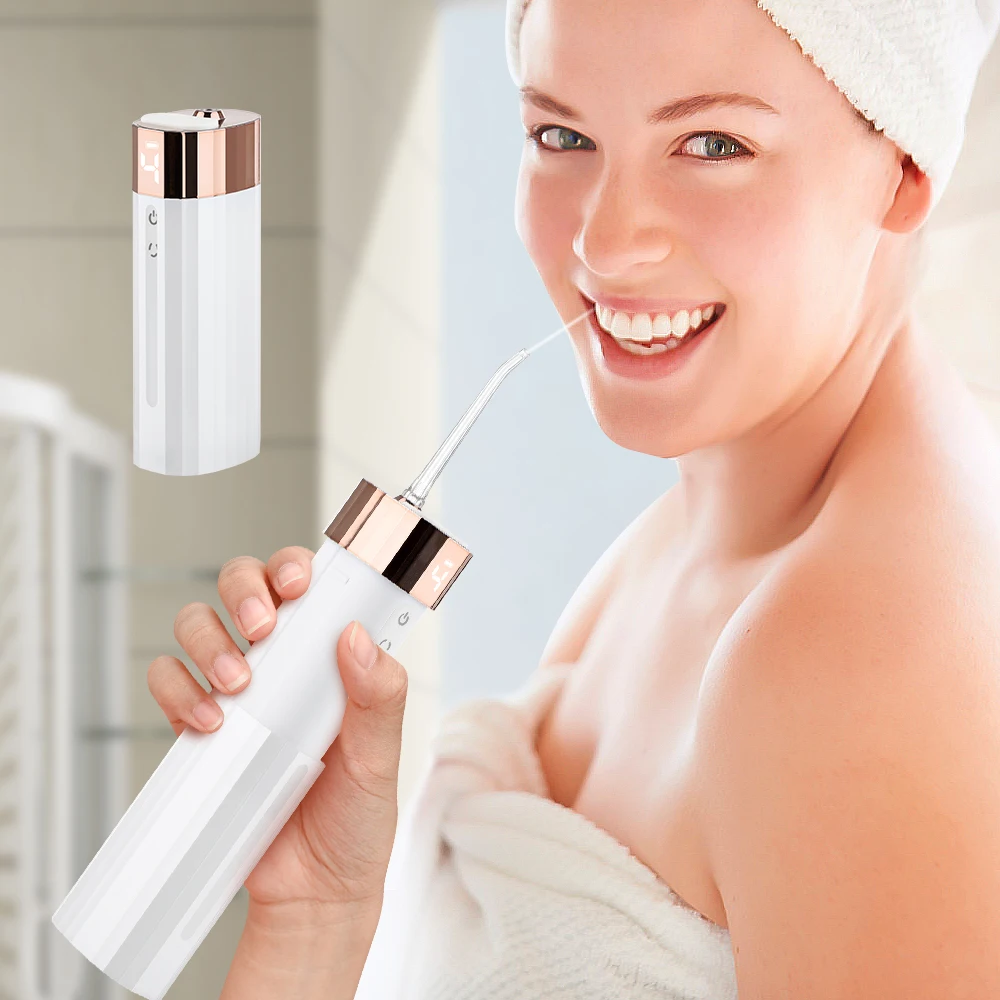 Oral Irrigator USB Rechargeable Water Flosser Portable Dental Water Jet 130ML Water Tank Waterproof Teeth Whitening Cleaner Tool
Oral Irrigator USB Rechargeable Water Flosser Portable Dental Water Jet 130ML Water Tank Waterproof Teeth Whitening Cleaner Tool
