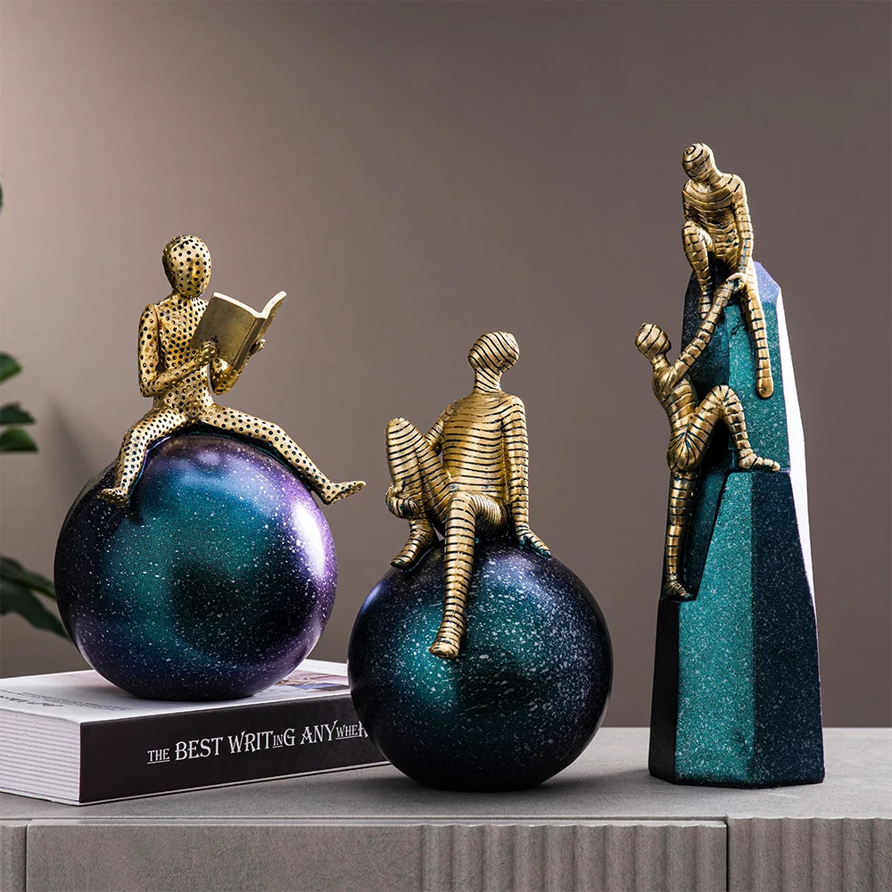 Creative Statues Figurines for Interior Home Decoration Accessories Modern Living Room Decoration Resin Statue Craft Gifts
Creative Statues Figurines for Interior Home Decoration Accessories Modern Living Room Decoration Resin Statue Craft Gifts