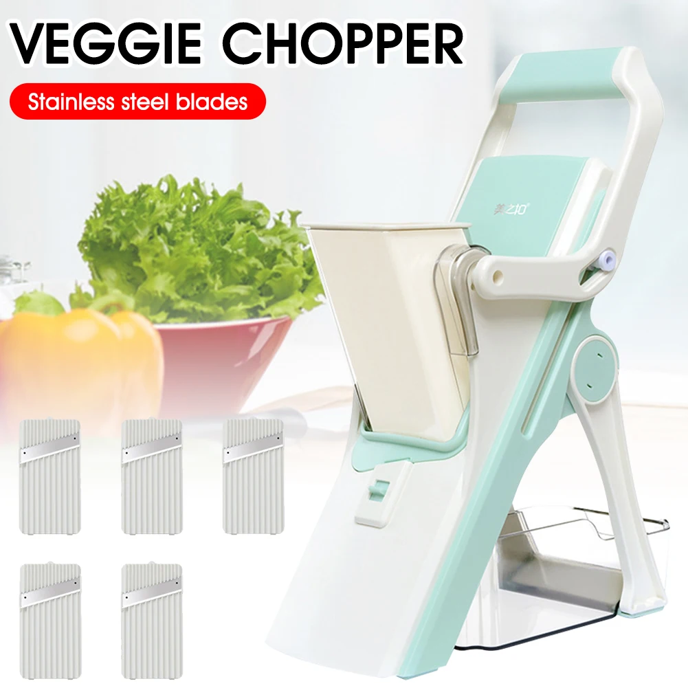 Vegetable Cutter Mandoline Slicer With 5 Blades Foldable Vegetable Shredder French Fry Julienne For Potato Zucchini Kitchen Tool
Vegetable Cutter Mandoline Slicer With 5 Blades Foldable Vegetable Shredder French Fry Julienne For Potato Zucchini Kitchen Tool