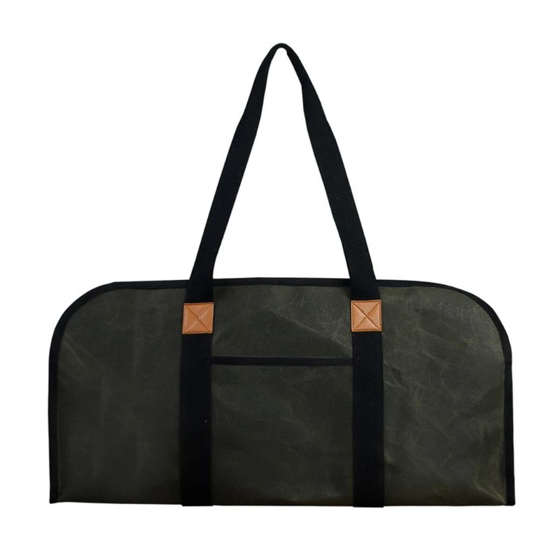 Portable Large Firewood Carrier Waxed Canvas Fireplace Wood Log Holder Tote Bag
Portable Large Firewood Carrier Waxed Canvas Fireplace Wood Log Holder Tote Bag