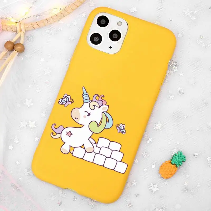 Cute colorful unicorn with girl Phone Case Candy Color Yellow for iPhone 11 12 pro XS MAX 8 7 6 6S Plus X 5S SE 2020 XR
Cute colorful unicorn with girl Phone Case Candy Color Yellow for iPhone 11 12 pro XS MAX 8 7 6 6S Plus X 5S SE 2020 XR