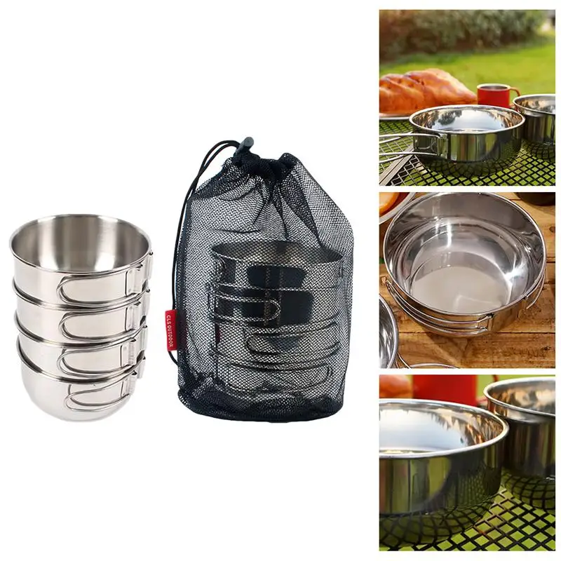 1 Set Durable Folding Practical Lightweight Food Storage Bowls for Camping Hiking
1 Set Durable Folding Practical Lightweight Food Storage Bowls for Camping Hiking