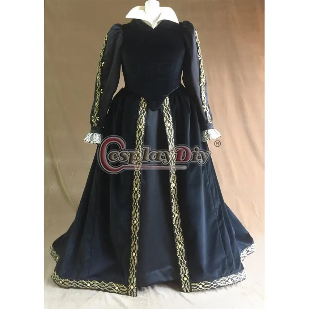 Cosplaydiy Custom Made 1500's Tudor Costume Dress Queen Tudor Black Gown Dress Renaissance Faire Gown Dress L320
Cosplaydiy Custom Made 1500's Tudor Costume Dress Queen Tudor Black Gown Dress Renaissance Faire Gown Dress L320