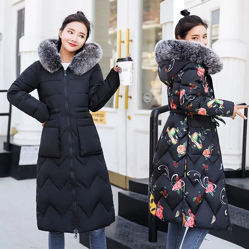2021 Women Winter New Coat Female Both Sides Can Be Worn Jacket Long Parka Hooded Fur Collar Padded Thick Slim Jackets s987
2021 Women Winter New Coat Female Both Sides Can Be Worn Jacket Long Parka Hooded Fur Collar Padded Thick Slim Jackets s987