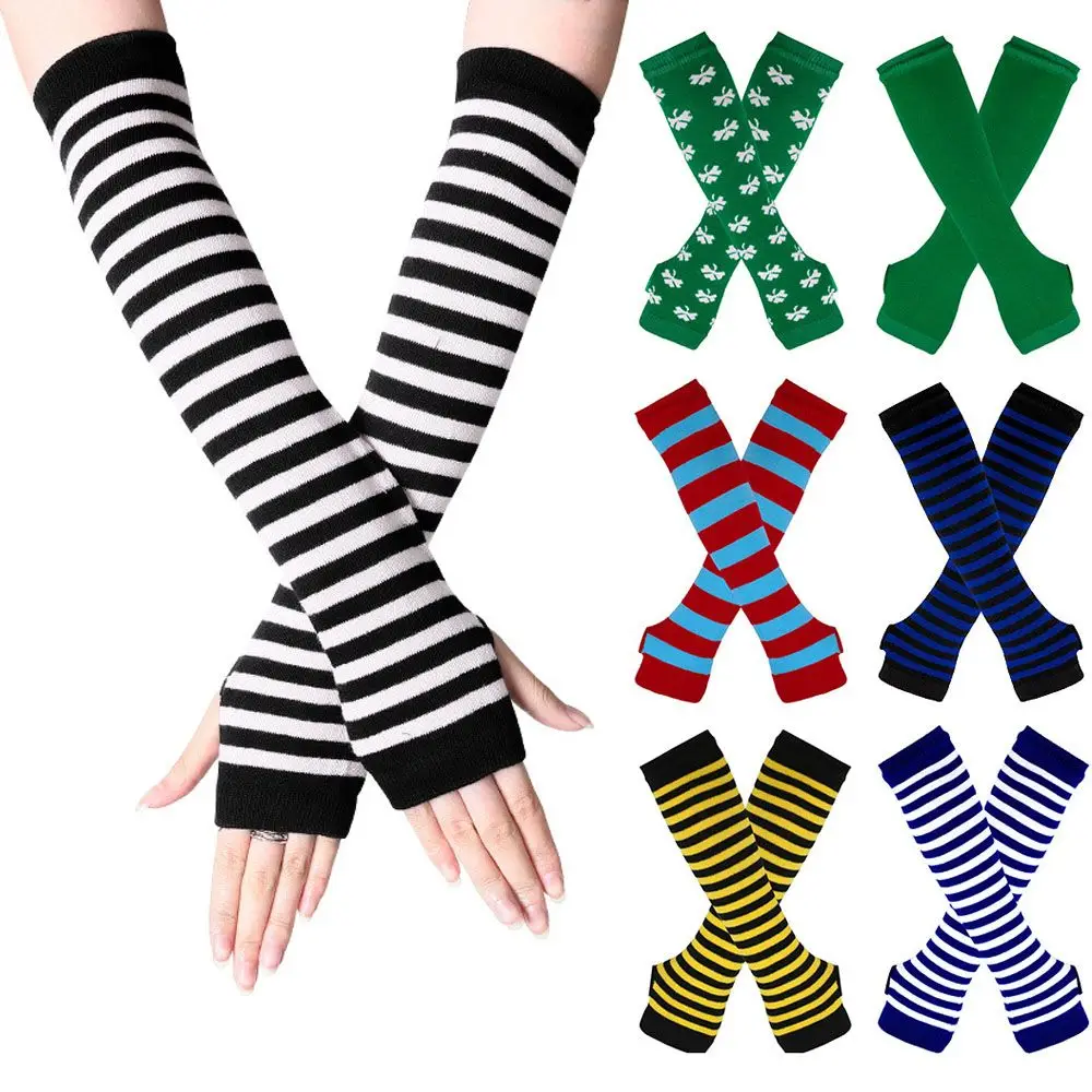 Girls Knitted Handschoenen Striped Elbow Mittens Wristband Arm Warmer Long Sleeve Fingerless Long Gloves
Girls Knitted Handschoenen Striped Elbow Mittens Wristband Arm Warmer Long Sleeve Fingerless Long Gloves