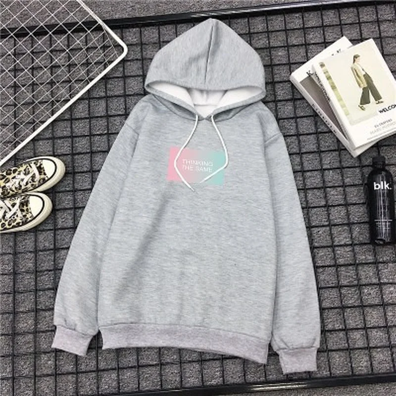 M-3XL Hoodie Winter Women Hoody Sweatshirt Print Letters Harajuku Lady Pullover Casual Concise Loose Long Sleeves Tops Female
M-3XL Hoodie Winter Women Hoody Sweatshirt Print Letters Harajuku Lady Pullover Casual Concise Loose Long Sleeves Tops Female