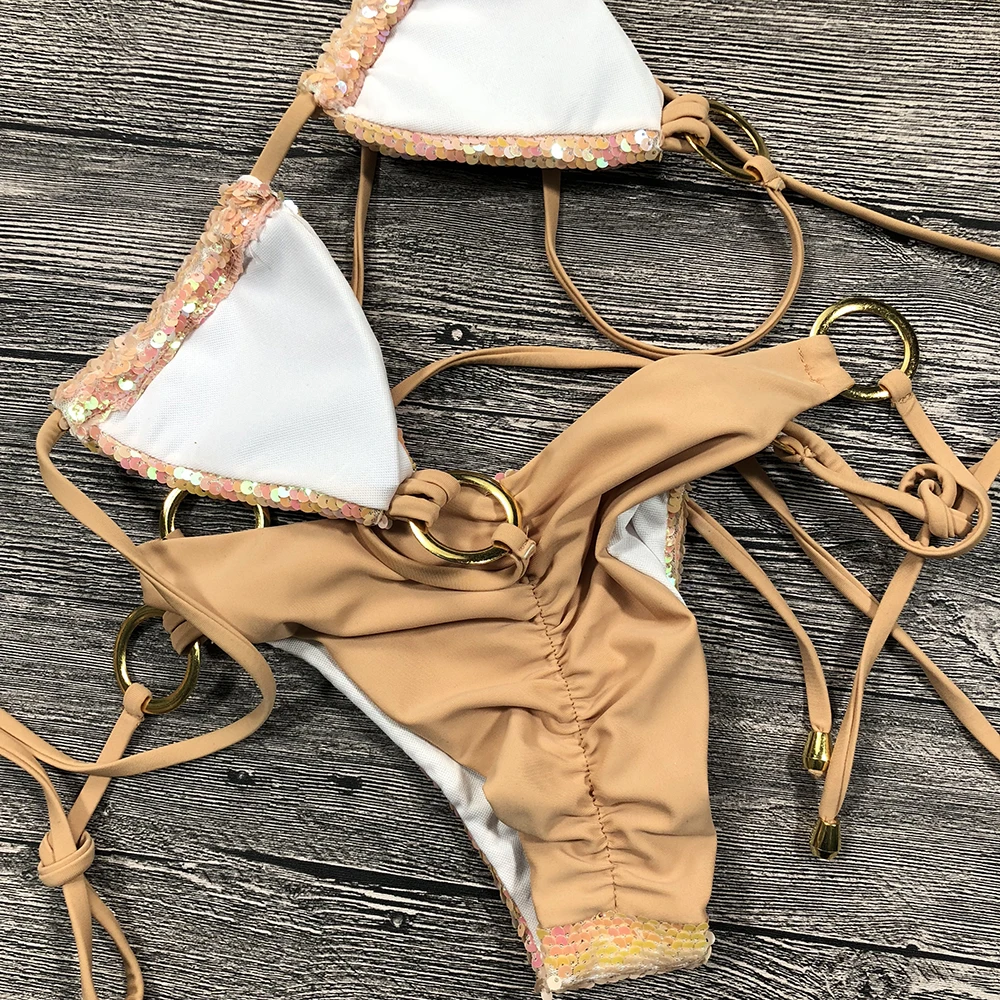 Women's swimsuit solid bikini sexy swimsuit sling swimsuit women's Sequin bikini suit beach Pendant
Women's swimsuit solid bikini sexy swimsuit sling swimsuit women's Sequin bikini suit beach Pendant