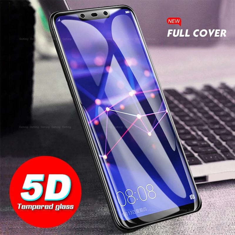5D закаленное стекло для Huawei Mate 20 Lite X P20 Pro P Smart Y9 2018 полноэкранная защита Honor 8X 8C 10