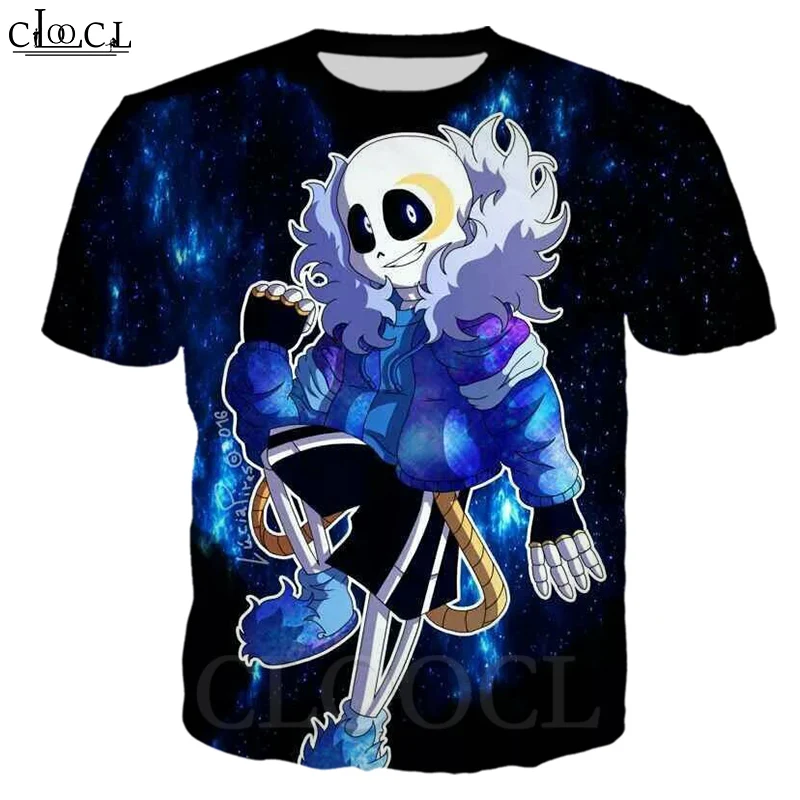Новейшая футболка CLOOCL для мужчин и женщин футболки с 3D принтом игры Undertale
