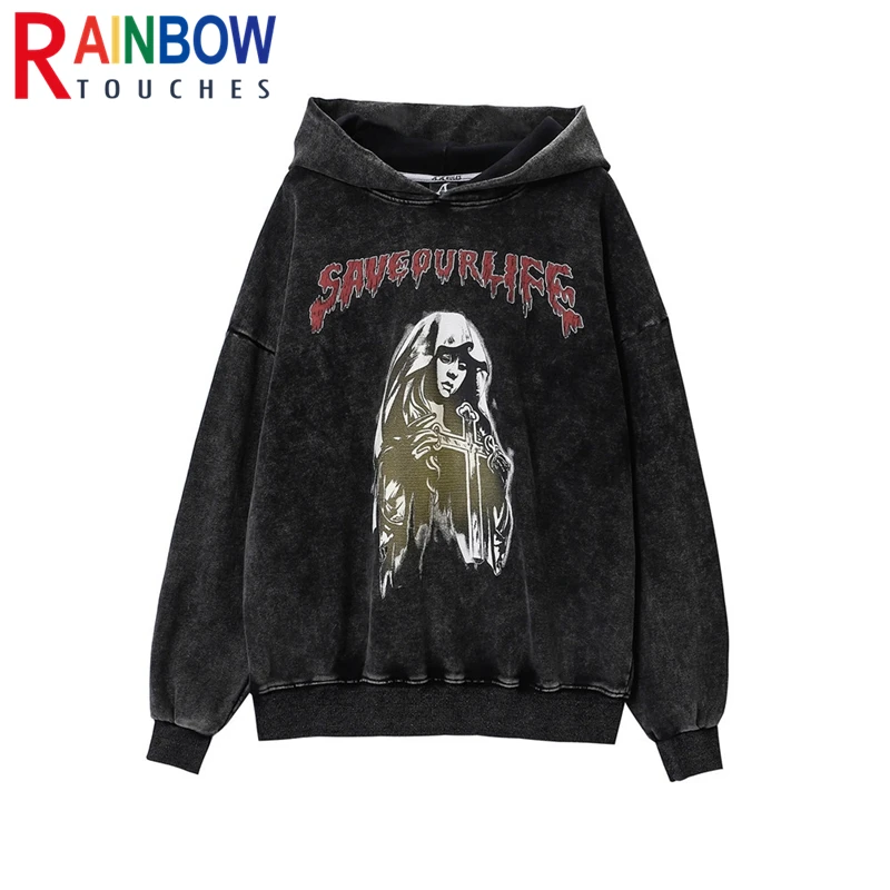Rainbowtouches New Hoodies Mens High Street Retro Portrait Printing Pattern Hip Hop Harajuku Women Coat Unisex Superior Quality
Rainbowtouches New Hoodies Mens High Street Retro Portrait Printing Pattern Hip Hop Harajuku Women Coat Unisex Superior Quality