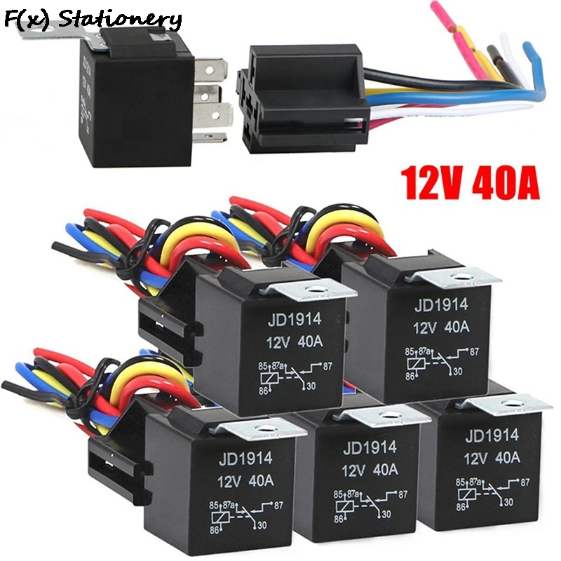 1PCS 12V 30/40 A 5 Pin 5P Harness New Arrival High-quality Car Auto Relay Socket 5 Wire
1PCS 12V 30/40 A 5 Pin 5P Harness New Arrival High-quality Car Auto Relay Socket 5 Wire