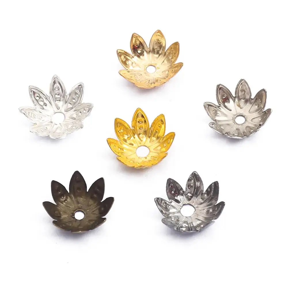 Gold Lotus Flower Metal Loose Spacer Bead Caps Cone End Beads Cap Filigree For DIY Jewelry Finding Making 100pcs/Lot 8 10 mm
Gold Lotus Flower Metal Loose Spacer Bead Caps Cone End Beads Cap Filigree For DIY Jewelry Finding Making 100pcs/Lot 8 10 mm