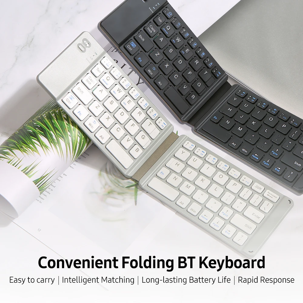Convenient Folding BT Keyboard Compatibility Intelligent Matching Simple & Compact Long-lasting Battery Life Easy to Carry Black
Convenient Folding BT Keyboard Compatibility Intelligent Matching Simple & Compact Long-lasting Battery Life Easy to Carry Black