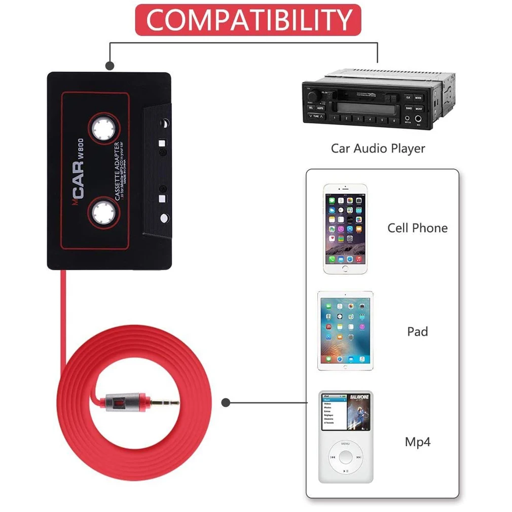 Cassette adapter 30-20,000Hz stereo bluetooth cassette adapter tape for iPhone MP3/4 aux B8T5 cable CD magnetic car aux cassette
Cassette adapter 30-20,000Hz stereo bluetooth cassette adapter tape for iPhone MP3/4 aux B8T5 cable CD magnetic car aux cassette