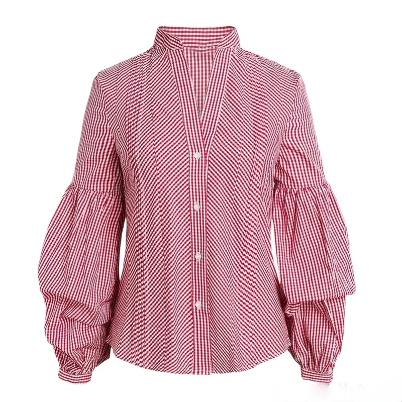 Women Striped Shirts Spring Long Sleeve Blouses Shirt Office Lady V Neck Shirt Casual Tops Plus Size
Women Striped Shirts Spring Long Sleeve Blouses Shirt Office Lady V Neck Shirt Casual Tops Plus Size