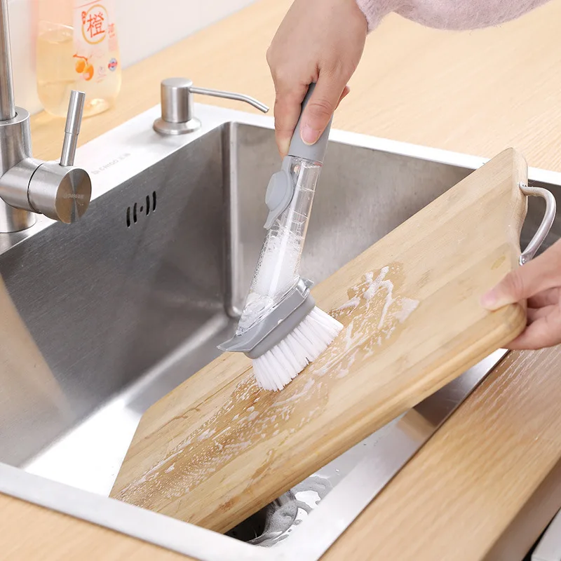 Kitchen Automatic Liquid Filling Long Handle Brush Pot Artifact Brush Kitchen Scrub Bathroom Brushes with Upgrade Material Versi
Kitchen Automatic Liquid Filling Long Handle Brush Pot Artifact Brush Kitchen Scrub Bathroom Brushes with Upgrade Material Versi