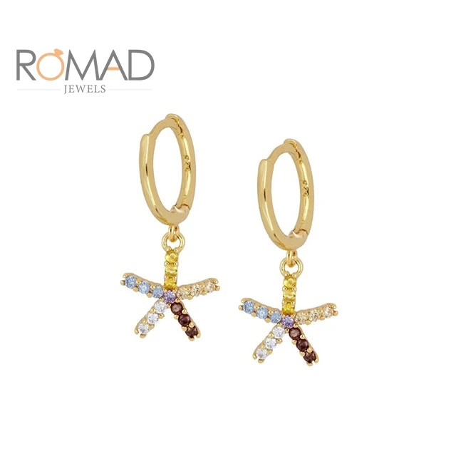 ROMAD Small Gold Purple Green Yellow Zircon Pendant Earrings For Women 925 Sterling Silver Earrings Hoop Charming Jewelry
ROMAD Small Gold Purple Green Yellow Zircon Pendant Earrings For Women 925 Sterling Silver Earrings Hoop Charming Jewelry