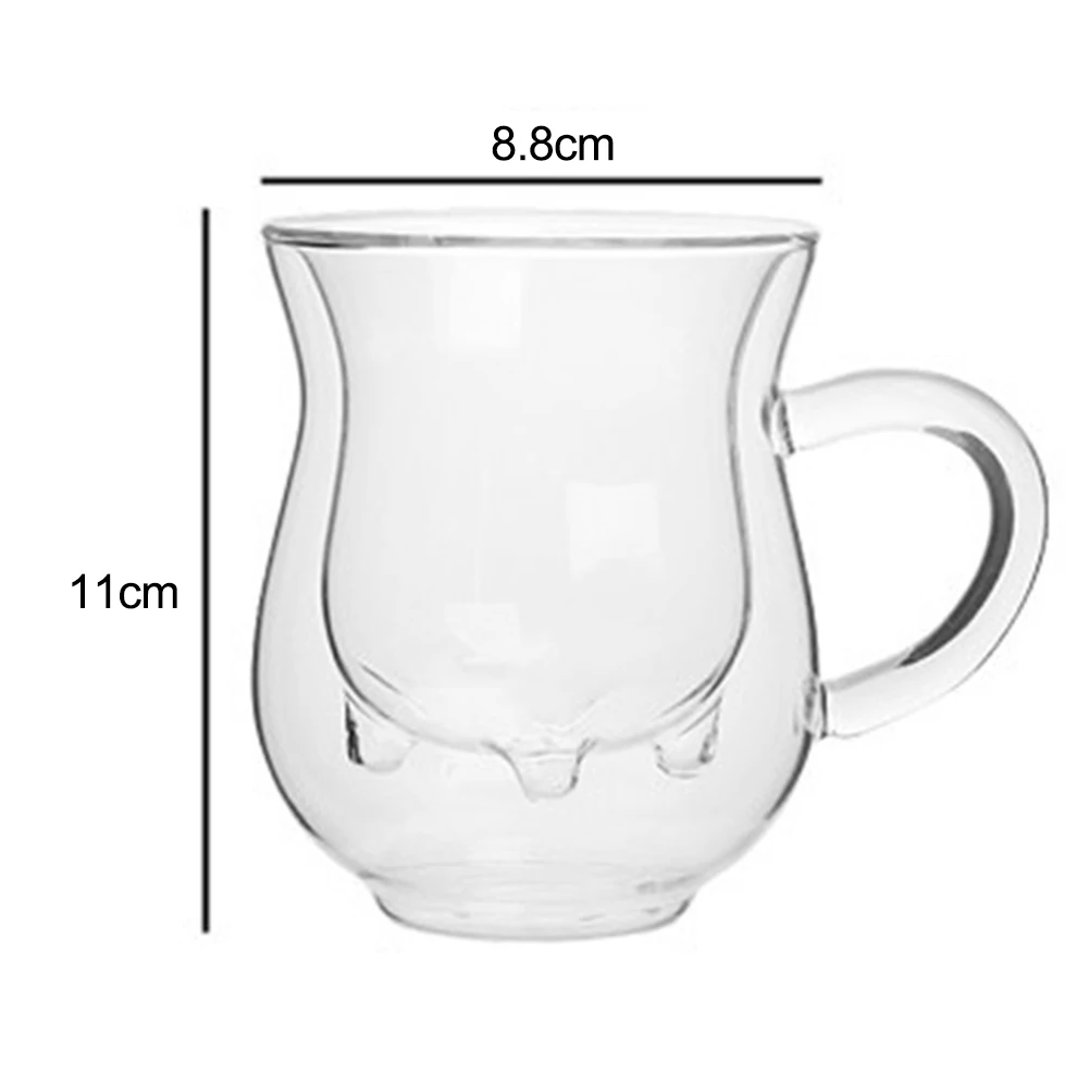 300ml Transparent Double Layer Glass Cup Milk Mug Glass Heat Resistant Cup Water Juice Milk Coffee Cup Drinking Mug Drinkware
300ml Transparent Double Layer Glass Cup Milk Mug Glass Heat Resistant Cup Water Juice Milk Coffee Cup Drinking Mug Drinkware