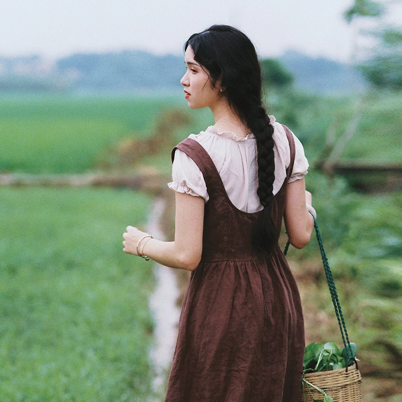 Dresses 2020 Summer Women Vintage Rural Casual Loose Cotton Linen Long Ladies Retro Fresh Elegant Midi Cinderella Dress
Dresses 2020 Summer Women Vintage Rural Casual Loose Cotton Linen Long Ladies Retro Fresh Elegant Midi Cinderella Dress