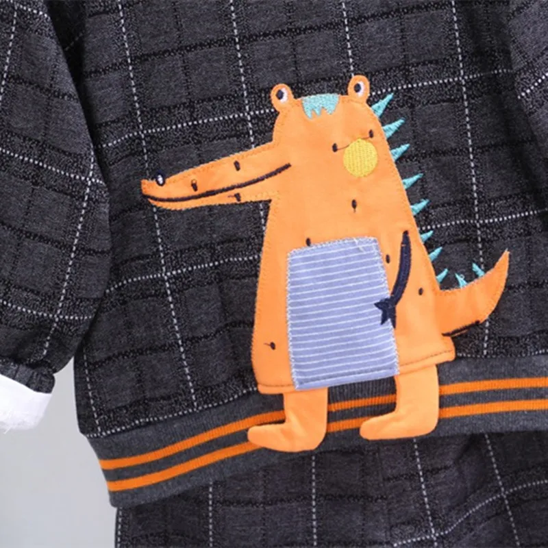 3PCS Set Suit Kid Boy Colthes Long-Sleeved T shirt+Jacket +Pants Childrens Cardigan Plaid Zipper Coat for Boys Cartoon Dinosaur
3PCS Set Suit Kid Boy Colthes Long-Sleeved T shirt+Jacket +Pants Childrens Cardigan Plaid Zipper Coat for Boys Cartoon Dinosaur