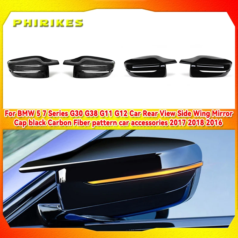 For BMW 5 7 Series G30 G38 G11 G12 Car Rear View Side Wing Mirror Cap black Carbon Fiber pattern car accessories 2017 2018 2016
For BMW 5 7 Series G30 G38 G11 G12 Car Rear View Side Wing Mirror Cap black Carbon Fiber pattern car accessories 2017 2018 2016