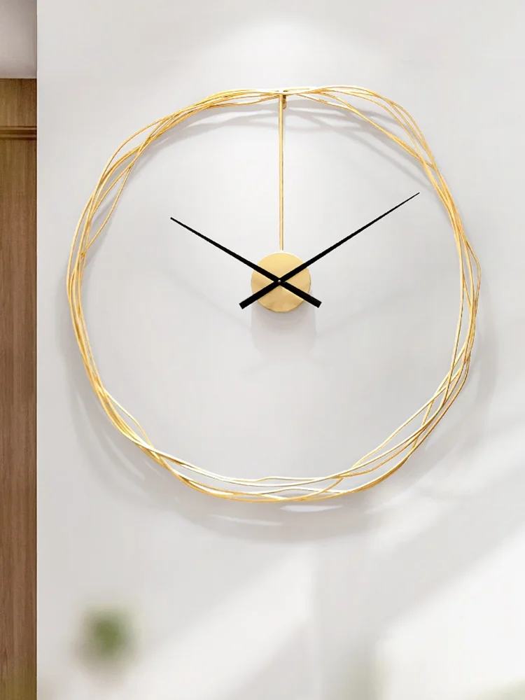 Metal Simple Wall Clock Modern Design Mechanism Luxury Silent Art Creative Wall Clock Living Room Reloj De Pared Home Decor 60 
Metal Simple Wall Clock Modern Design Mechanism Luxury Silent Art Creative Wall Clock Living Room Reloj De Pared Home Decor 60
