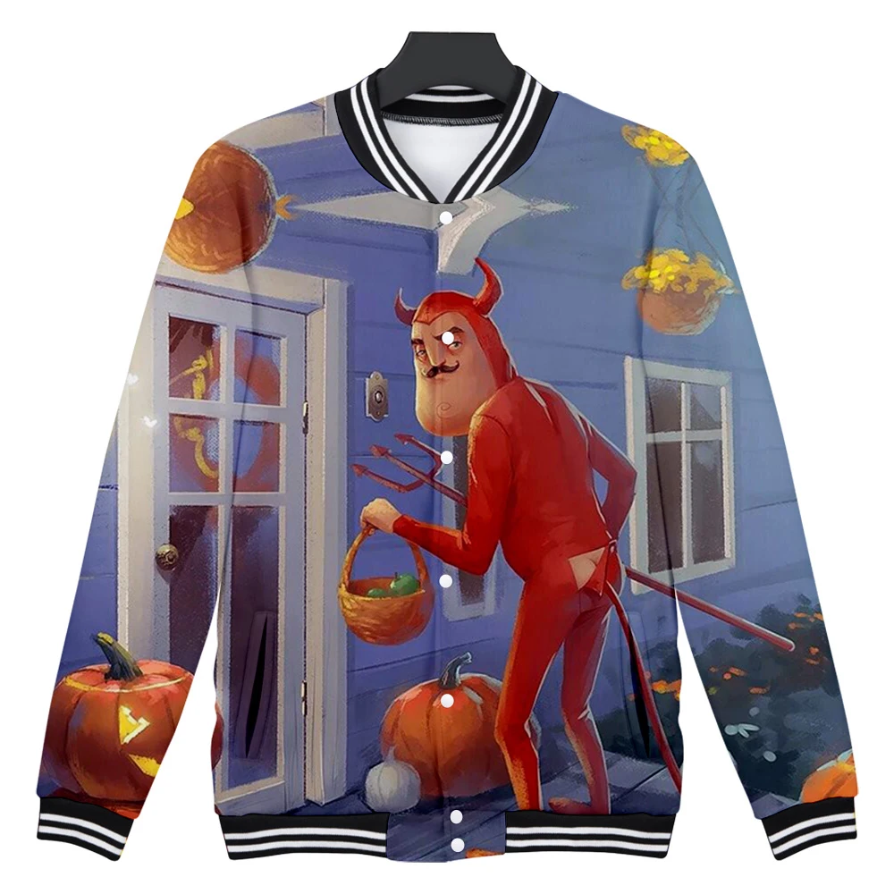 Costume Basseball Jacket hello neighbor Game Jacket Long Sleeve Figure Figurine Print Funny hello neighbor free Sweatshirt
Costume Basseball Jacket hello neighbor Game Jacket Long Sleeve Figure Figurine Print Funny hello neighbor free Sweatshirt