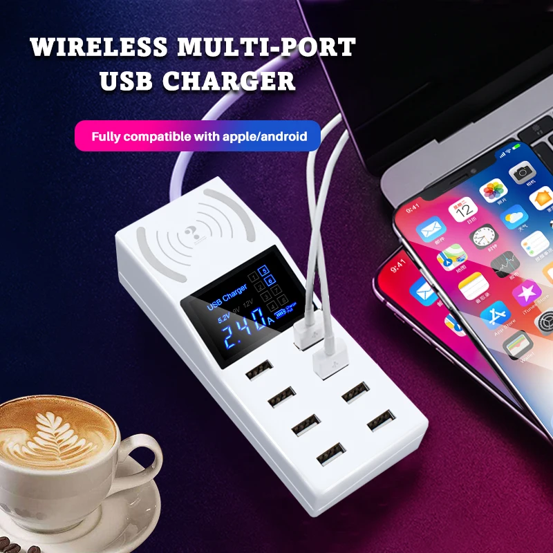 Wireless Charger for Xiaomi Fast Charging USB Charger for Samsung s10 Smart Universal Hub Power Socket for iphone X Wall Adapter
Wireless Charger for Xiaomi Fast Charging USB Charger for Samsung s10 Smart Universal Hub Power Socket for iphone X Wall Adapter
