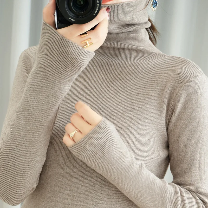 Knitted Sweater Autumn Winter Tops Turtleneck Pullovers Casual Sweaters Women Shirt Long Sleeve Short Slim Girls
Knitted Sweater Autumn Winter Tops Turtleneck Pullovers Casual Sweaters Women Shirt Long Sleeve Short Slim Girls