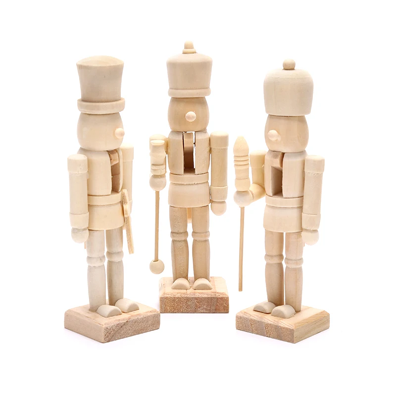 DIY 12CM Wooden Nutcracker Doll Soldier Shape Puppet Handmade Craft Decoration
DIY 12CM Wooden Nutcracker Doll Soldier Shape Puppet Handmade Craft Decoration