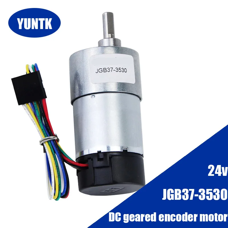 Electric DC gear Micro motor with Hall encoder 24v JGB37-3530 High Torque Motor Adjustable low speed electric Electric Engine
Electric DC gear Micro motor with Hall encoder 24v JGB37-3530 High Torque Motor Adjustable low speed electric Electric Engine