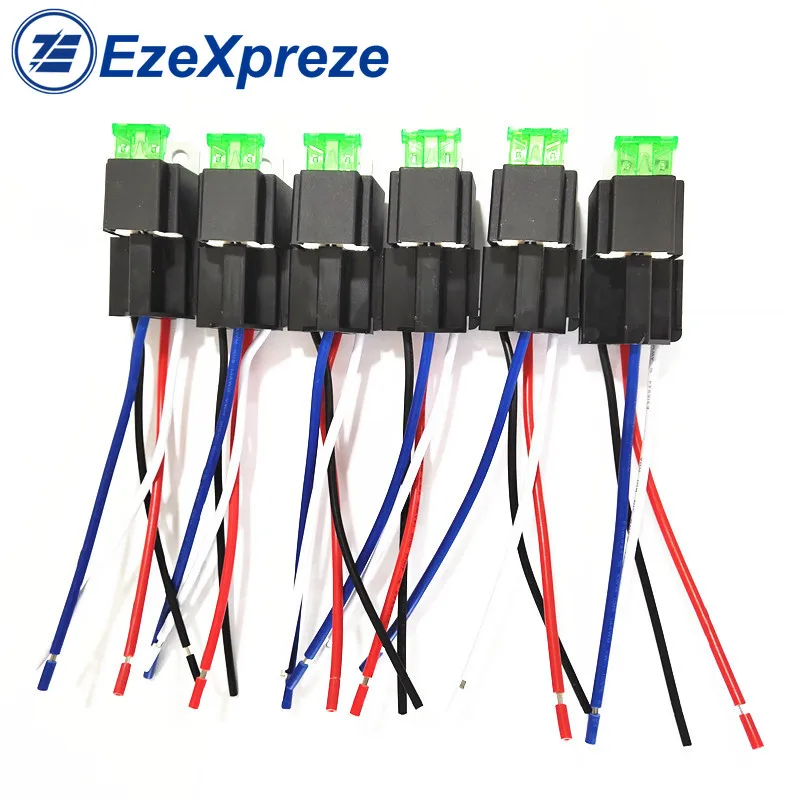 6sets JD1912 Car Auto Automotive Relay 12V/24V 30A RY28 Normally Open Contact 4Pins Practical with Socket with Fuse Universal
6sets JD1912 Car Auto Automotive Relay 12V/24V 30A RY28 Normally Open Contact 4Pins Practical with Socket with Fuse Universal