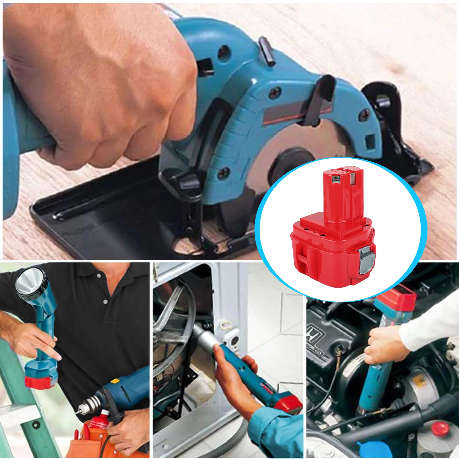 Powtree для Makita PA12 сменный никель-металлогидридный аккумулятор 12V 3000mAh Power Tools Bateria 1220