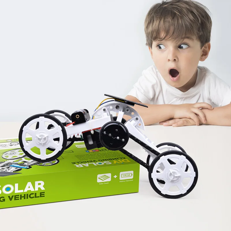 Kids Toys Car Solar Power Car 4-Wheel Car kit Climbing Vehicle Toy Car DIY Assembly Toys Educational Gift Toys For Children
Kids Toys Car Solar Power Car 4-Wheel Car kit Climbing Vehicle Toy Car DIY Assembly Toys Educational Gift Toys For Children